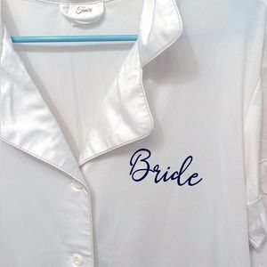 Bride Pajamas/Getting Ready Outfit